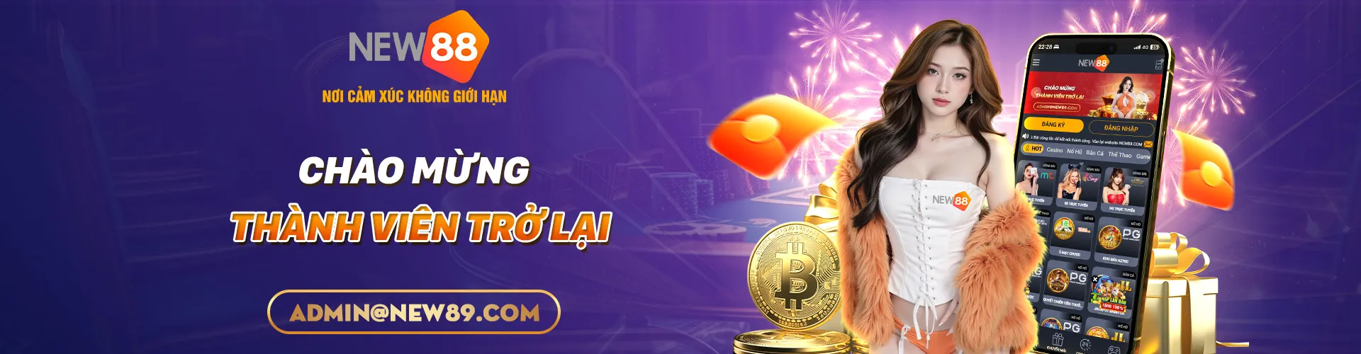 new88 chào mừng thành viên trở lại